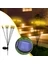 Teknoloji 2 Li Paket 6 Top LED Güneş Enerjili Bahçe Aydınlatma ABS Malzeme ile Su Geçirmez